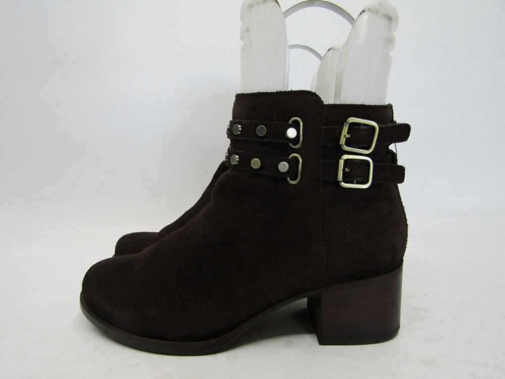 UGG Womens Size 6 M Brown Suede Buckle Zip Ankle Fashion Boots Bootie